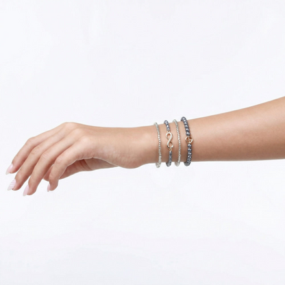 Slate Grey Harmony Bracelet Stack
