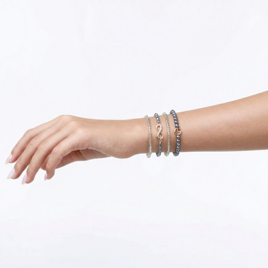 Slate Grey Harmony Bracelet Stack