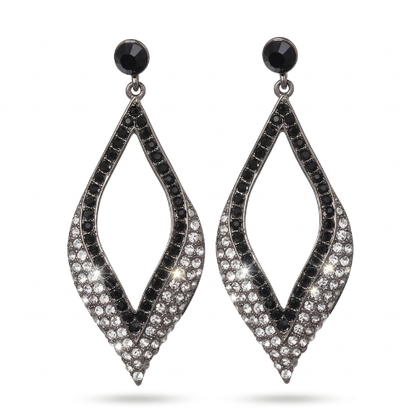 Crystal Pavé Marquise Drop Earrings
