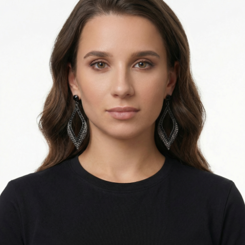 Crystal Pavé Marquise Drop Earrings