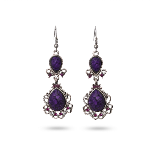 Bohemian Woven Rattan Disc Earrings