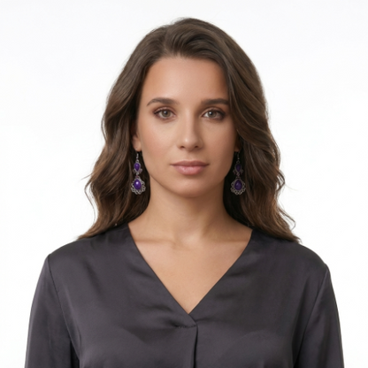 Bohemian Woven Rattan Disc Earrings