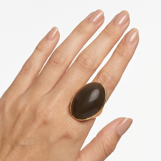 Oval Dome Statement Ring