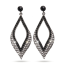 Vibrant Turquoise Beaded Tassel Earrings