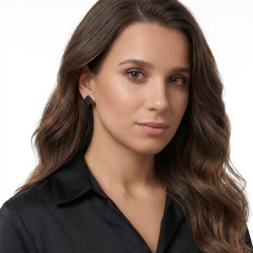 [EGF024] Sleek Silver Minimalist Bar Drop Earrings