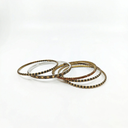Antique Bronze Beaded Bangle Set