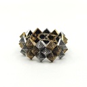 Two-Tone Pyramid Stud Bracelet