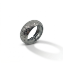 Etched Tribal Silver Bangle