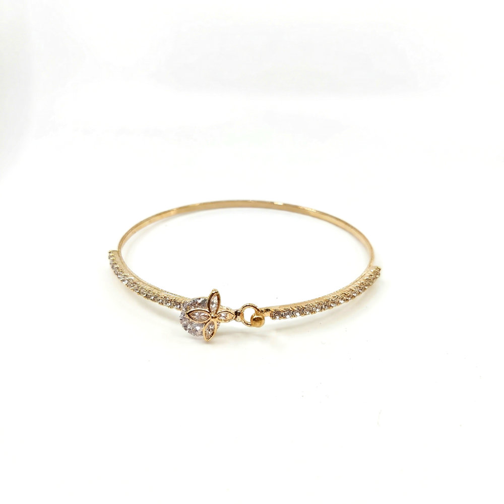 [BAHF019] Golden Flora Crystal Bangle