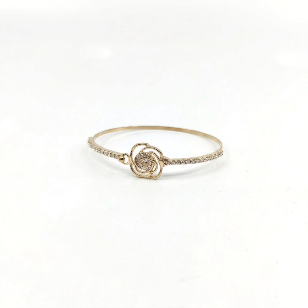 [BAHF020] Rose Bloom Crystal Bangle