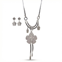 Antique Brass and Emerald Filigree Set