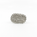 Antique Silver Filigree Oval Lace Ring